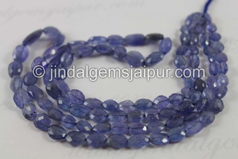 Tanzanite Faceted Oval Beads